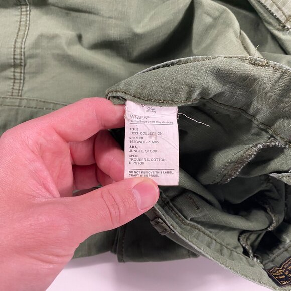 Wtaps Uparmored Mil-spec Ripstop Baggy fit Adjustable Cargo Pants size 3 / 32x28 - Picture 7 of 12